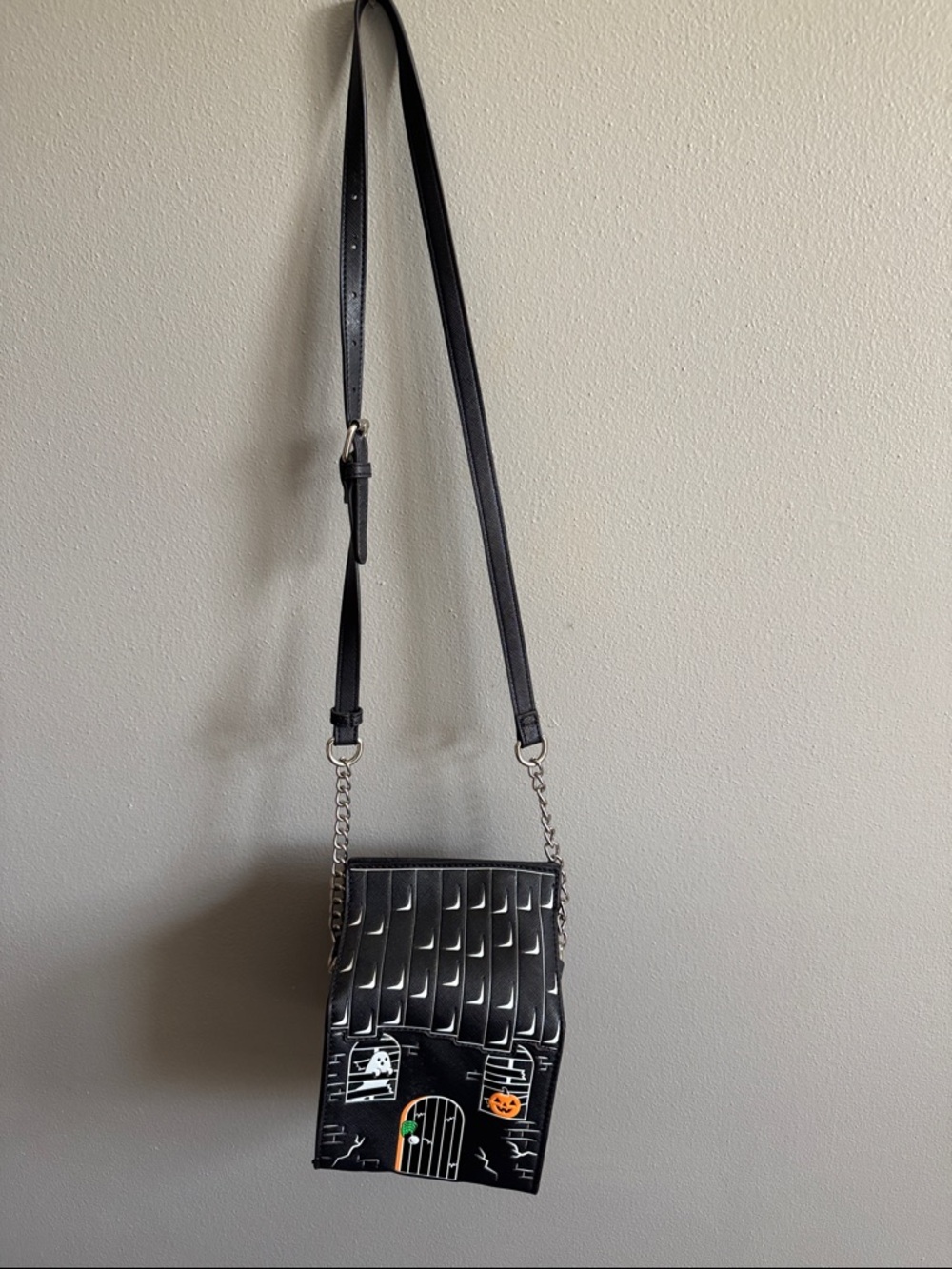 MAD Engine Black Haunted House Messenger Bag